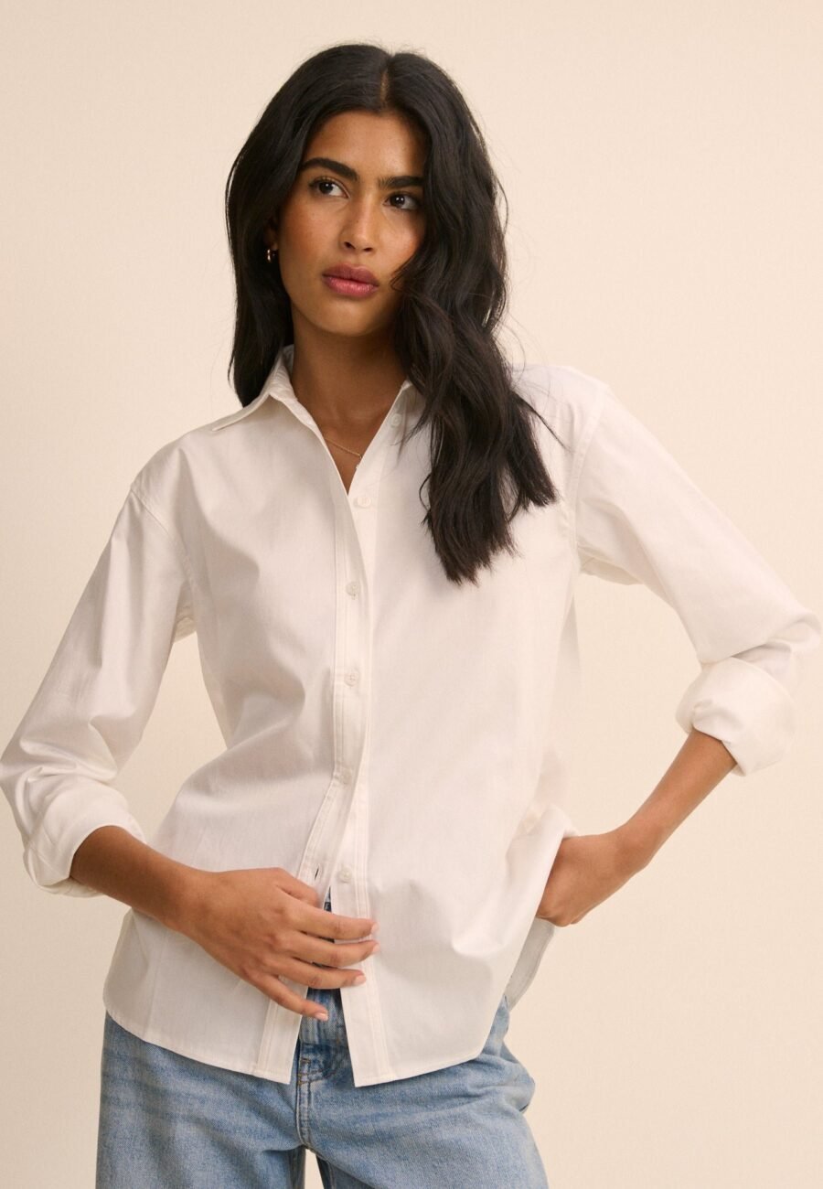 White Hestia Relaxed Shirt